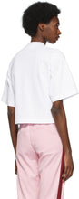 Palm Angels White Bear Cropped T-Shirt