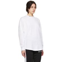 Palm Angels White Classic Logo Long Sleeve T-Shirt