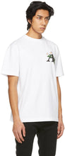 Palm Angels White Embroidered Daisy Logo T-Shirt