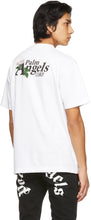 Palm Angels White Embroidered Daisy Logo T-Shirt