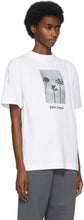 Palm Angels White Palm Trees Boulevard T-Shirt