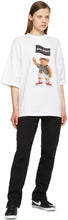 Palm Angels White Pirate Bear Loose T-Shirt