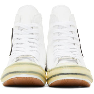 Palm Angels White Vulcanized Palm Sneakers