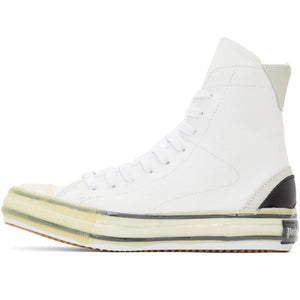 Palm Angels White Vulcanized Palm Sneakers