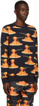 Paul Smith 50th Anniversary Black All Over Spaghetti Sweatshirt