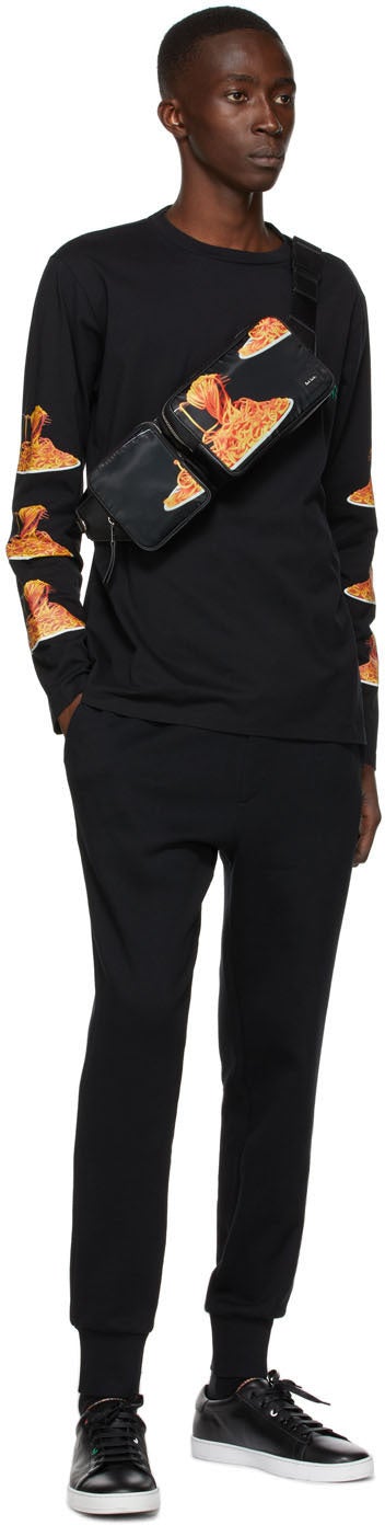 Paul Smith 50th Anniversary Black Spaghetti Long Sleeve T-Shirt