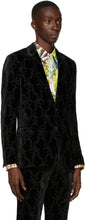 Paul Smith 50th Anniversary Black Velvet Floral Blazer