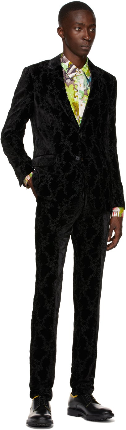 Paul Smith 50th Anniversary Black Velvet Gents Trousers