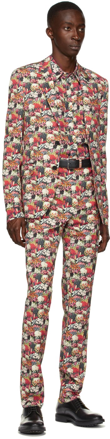 Paul Smith 50th Anniversary Multicolor Floral Blazer