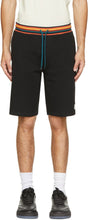 Paul Smith Black Jersey Artist Stripe Shorts - Paul Smith Black Jersey Artiste Stripe Shorts - 폴 스미스 검은 저지 아티스트 스트라이프 반바지