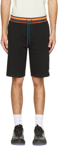 Paul Smith Black Jersey Artist Stripe Shorts - Paul Smith Black Jersey Artiste Stripe Shorts - 폴 스미스 검은 저지 아티스트 스트라이프 반바지