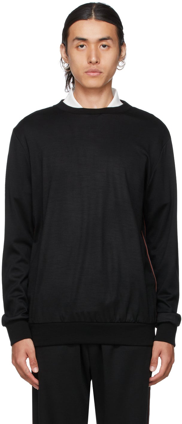 Paul Smith Black Signature Stripe Sweatshirt - Paul Smith Sweat-shirt Signature Black Signature - 폴 스미스 블랙 서명 스트라이프 스웨터