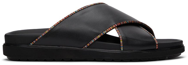 Paul Smith Black Swirl Pax Sandals - Paul Smith Black Swirl Pax Sandales - 폴 스미스 블랙 소용돌이 팍스 샌들