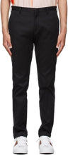 Paul Smith Black Twill Trousers - Pantalon en sergé noir Paul Smith - 폴 스미스 블랙 능 직물 바지