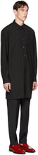 Paul Smith Black Wool Oversized Mayfair Shirt