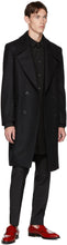 Paul Smith Black Wool Oversized Mayfair Shirt