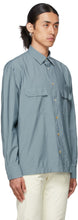 Paul Smith Blue Crinkled Shirt