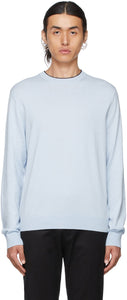 Paul Smith Blue Jersey Sweatshirt - Sweat-shirt de Jersey Blue Paul Smith - 폴 스미스 푸른 저지 스웨터