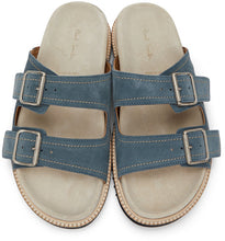 Paul Smith Blue Suede Phoenix Sandals
