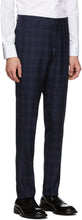 Paul Smith Blue Wool Check Suit