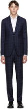Paul Smith Blue Wool Check Suit - Combinaison de laine bleue Paul Smith - 폴 스미스 블루 울 체크 슈트