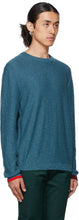 Paul Smith Blue Wool Knit Sweater