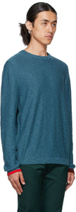 Paul Smith Blue Wool Knit Sweater