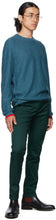 Paul Smith Blue Wool Knit Sweater