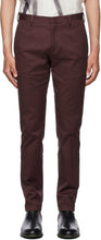 Paul Smith Burgundy Organic Cotton Stretch Chinos - Paul Smith Bourgogne Coton bio Stretch Chinos - Paul Smith Burgundy 유기농 면화 스트레치 치노