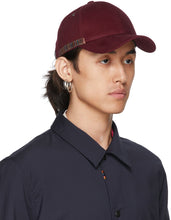 Paul Smith Burgundy Signature Stripe Cap