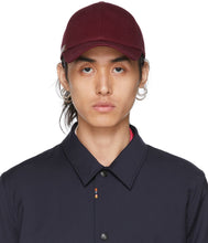 Paul Smith Burgundy Signature Stripe Cap - Paul Smith Bourgogne Signature Stripe Cap - 폴 스미스 부르고뉴 서명 스트라이프 캡