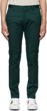 Paul Smith Green Twill Trousers - Pantalon en sergé vert Paul Smith - 폴 스미스 그린 능 직물 바지