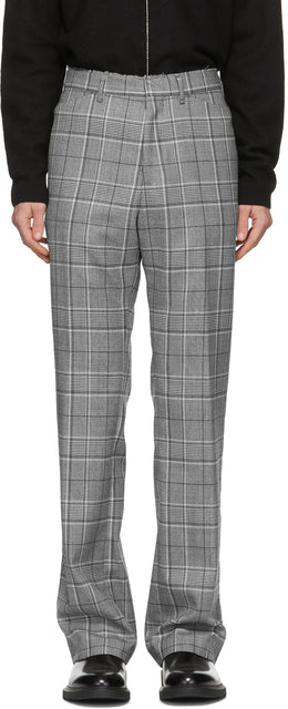Paul Smith Grey Prince Of Wales Trousers - Paul Smith Grey Prince du pantalon de Galles - 폴 스미스 그레이 웨일즈 바지의 왕자