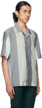 Paul Smith Grey Striped Short Sleeve Shirt
