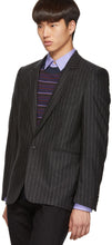 Paul Smith Grey Wool Pinstripe Blazer