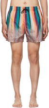Paul Smith Multicolor Artist Stripe Swim Shorts - Paul Smith Artiste multicolore Stripe Short Short - 폴 스미스 멀티 컬러 아티스트 스트라이프 수영 반바지