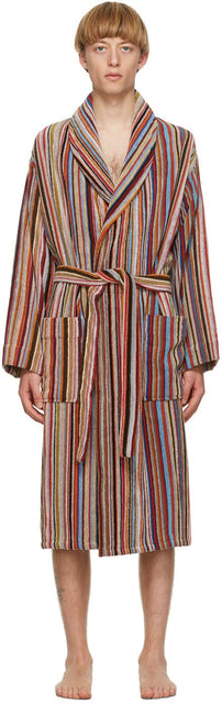 Paul Smith Multicolor Multi Stripe Robe - Paul Smith Multicolor Multi Stripe Robe - 폴 스미스 여러 가지 빛깔의 멀티 스트라이프 로브