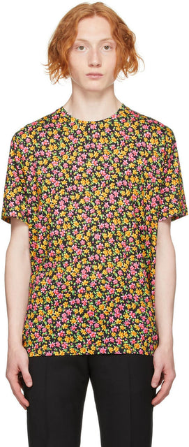 Paul Smith Multicolor Rizo Floral T-Shirt - T-shirt Floral Rizo Paul Smith Multicolore - 폴 스미스 여러 가지 빛깔의 rizo 꽃 티셔츠