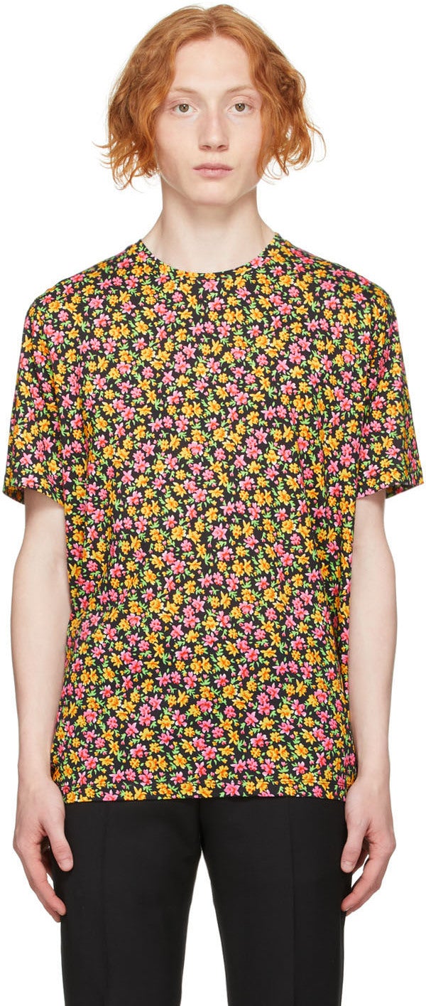 Paul Smith Multicolor Rizo Floral T-Shirt - T-shirt Floral Rizo Paul Smith Multicolore - 폴 스미스 여러 가지 빛깔의 rizo 꽃 티셔츠