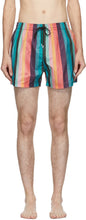 Paul Smith Multicolor Striped Swim Shorts - Short de bain à rayures multicolores Paul Smith - 폴 스미스 멀티 컬러 스트라이프 수영 반바지