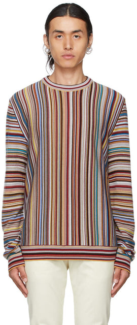 Paul Smith Multicolor Wool Sweater - Pull de laine multicolore Paul Smith - 폴 스미스 여러 가지 빛깔의 양모 스웨터