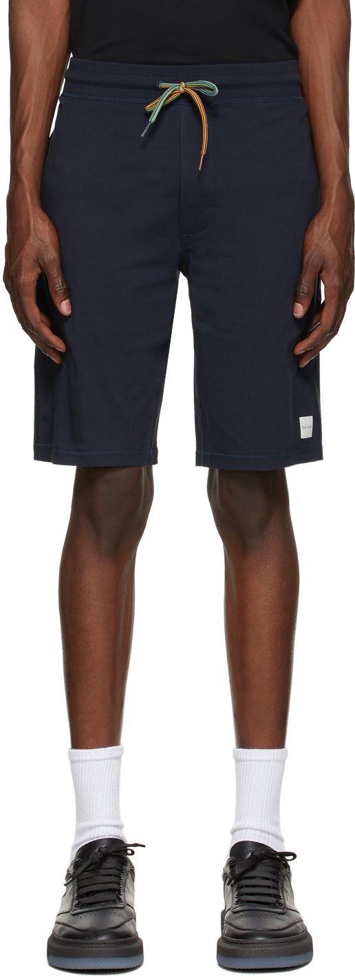 Paul Smith Navy Jersey Lounge Shorts - Short de Salon Jersey Paul Smith Navy Jersey - 폴 스미스 네이비 저지 라운지 반바지