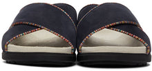 Paul Smith Navy Suede Pax Sandals