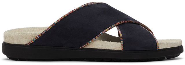 Paul Smith Navy Suede Pax Sandals - Paul Smith Navy Sude Pax Sandales - 폴 스미스 네이비 스웨이드 Pax Sandals.