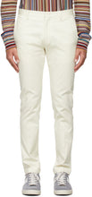Paul Smith Off-White Twill Trousers - Pantalon de sergé Paul Smith hors blanc - 폴 스미스 오프 ​​화이트 능 직물 바지