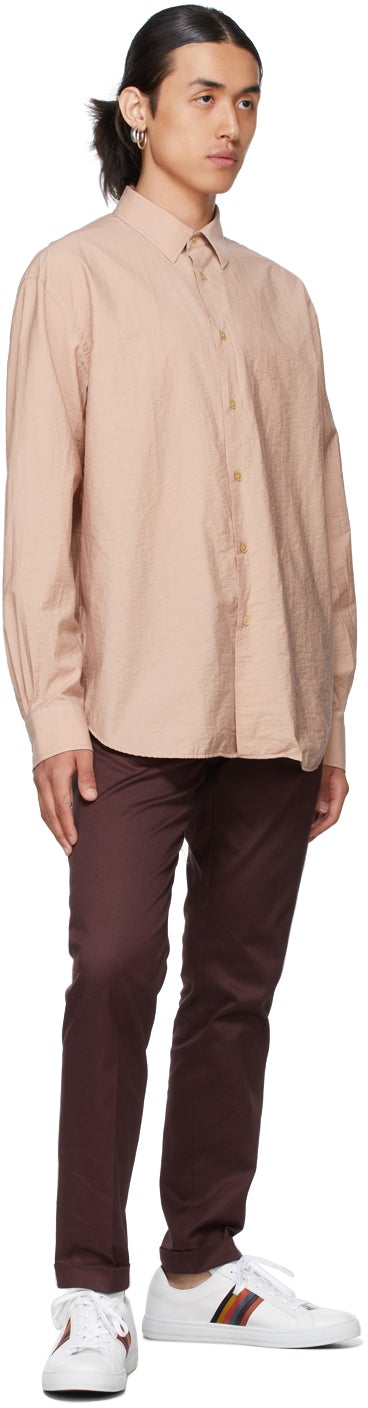 Paul Smith Pink Crinkled Shirt