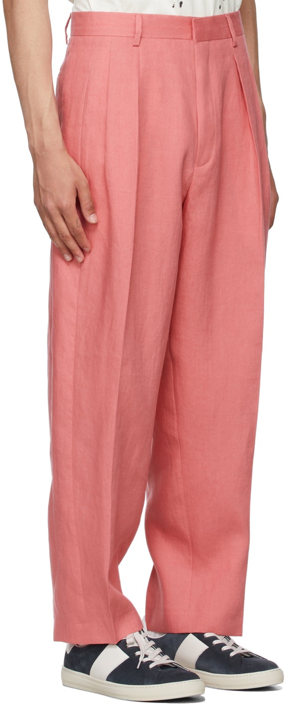 Casual trousers Paul Smith - Linen trousers with turn-ups - M1R150MH0142736