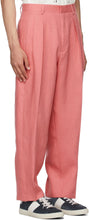 Paul Smith Pink Linen Pleated Trousers