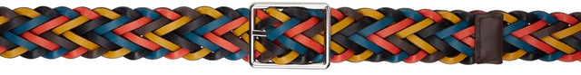 Paul Smith Reversible Multicolor Plaited Belt - Ceinture plaidée multicolore réversible de Paul Smith - 폴 스미스 가역 다색 엮은 벨트