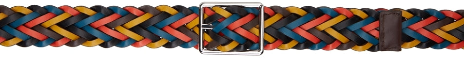 Paul Smith Reversible Multicolor Plaited Belt - Ceinture plaidée multicolore réversible de Paul Smith - 폴 스미스 가역 다색 엮은 벨트